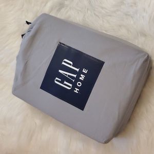 GAP Home Organic Cotton Washed Chambray sheet set - grey